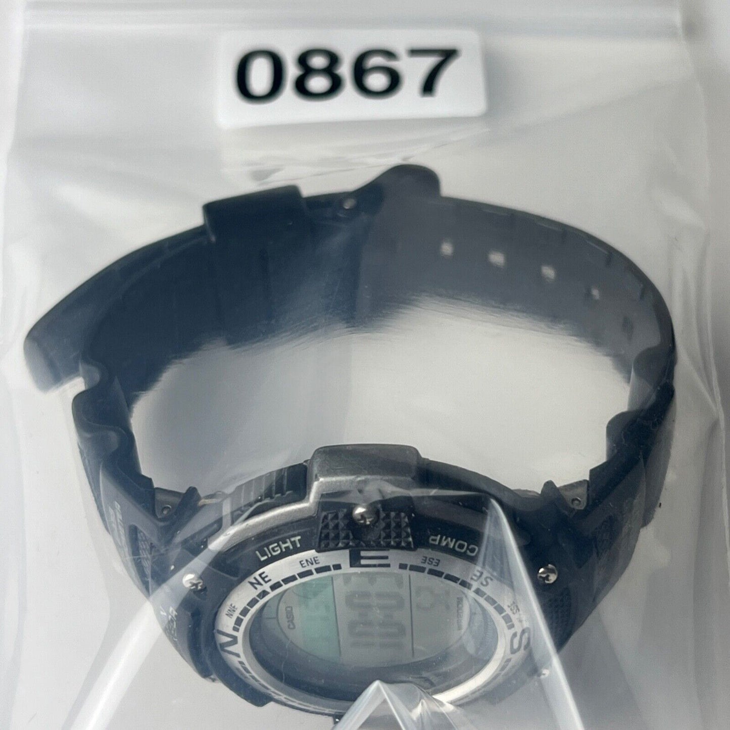 Casio 5 Alarm World Time Men's Field Watch Compass Twin Sensor Thermometer