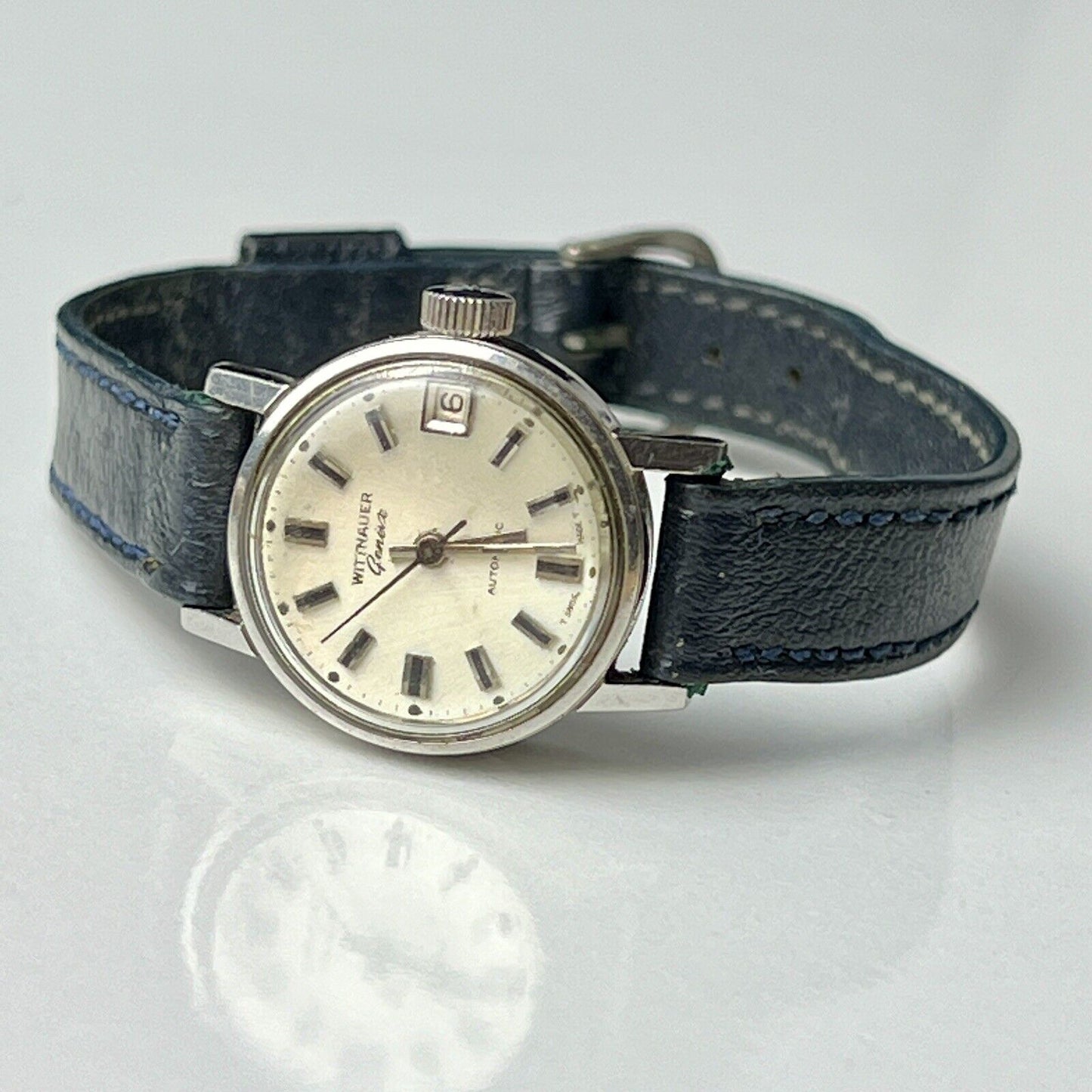 Wittnauer Automatic Date Watch Swiss Made Fully Functional Running Vintage Women