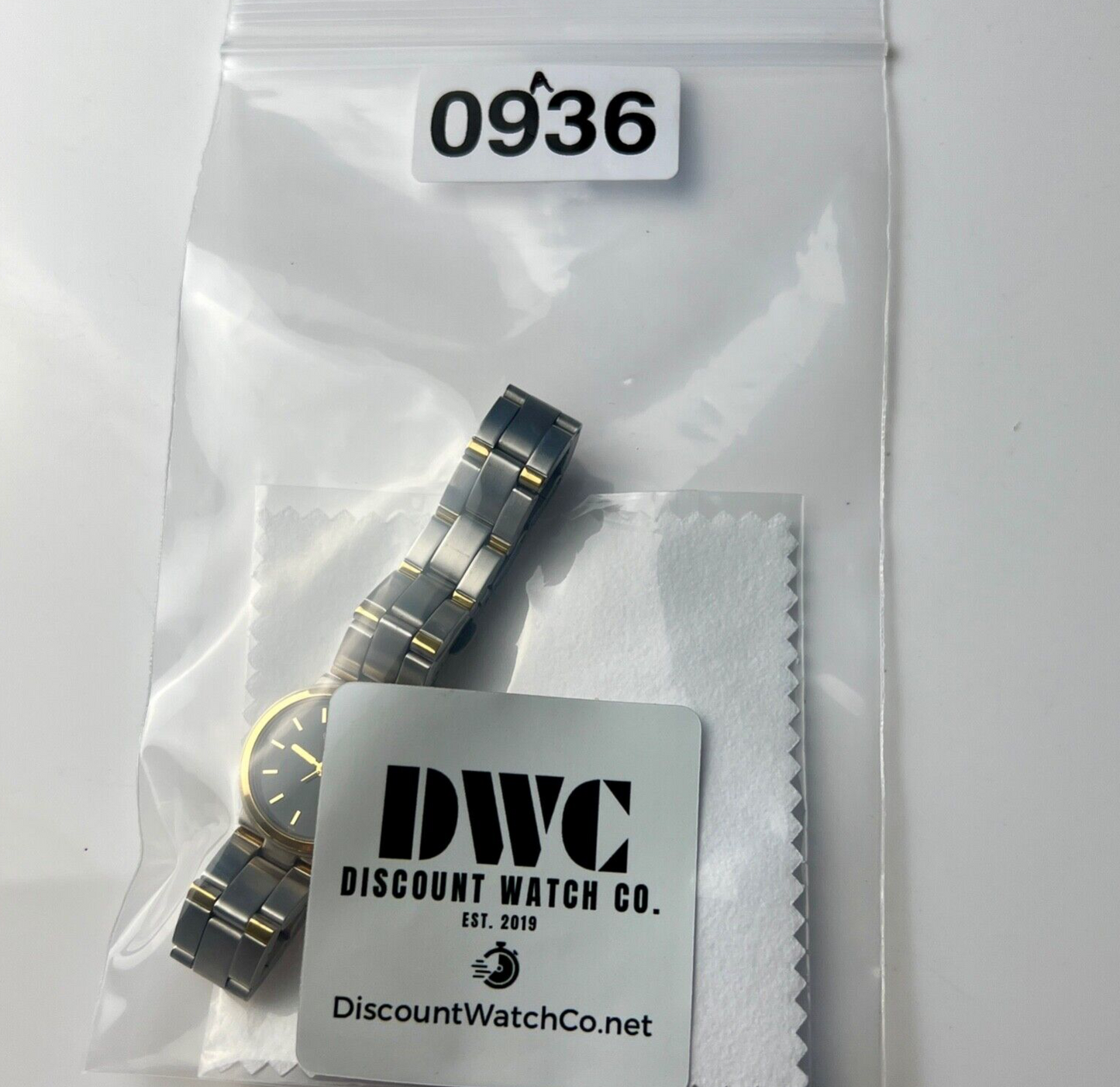 Bulova Caravelle Women’s Vintage Watch Two Tone Bracelet Black Dial