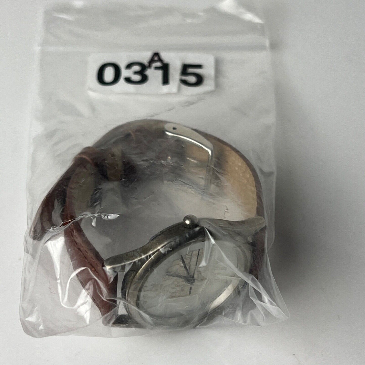 Vintage 1990s Dress Watch Seattle Marathon Brown Leather Band New Battery Runs G