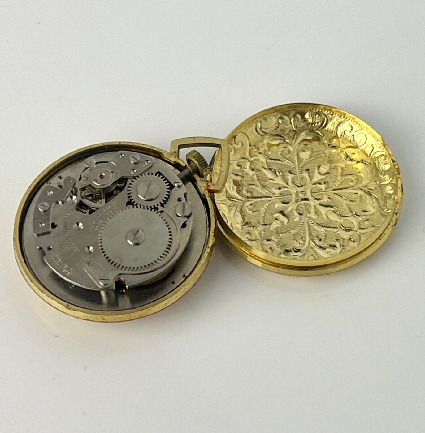 Nelson Vintage Pocket Watch Mechanical Movement Roman Dial Runs Great