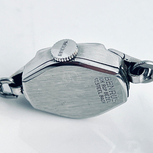 Benrus Elegant Vintage Watch Women’s 10K RGP Bezel Mechanical Movemt Manual Wind