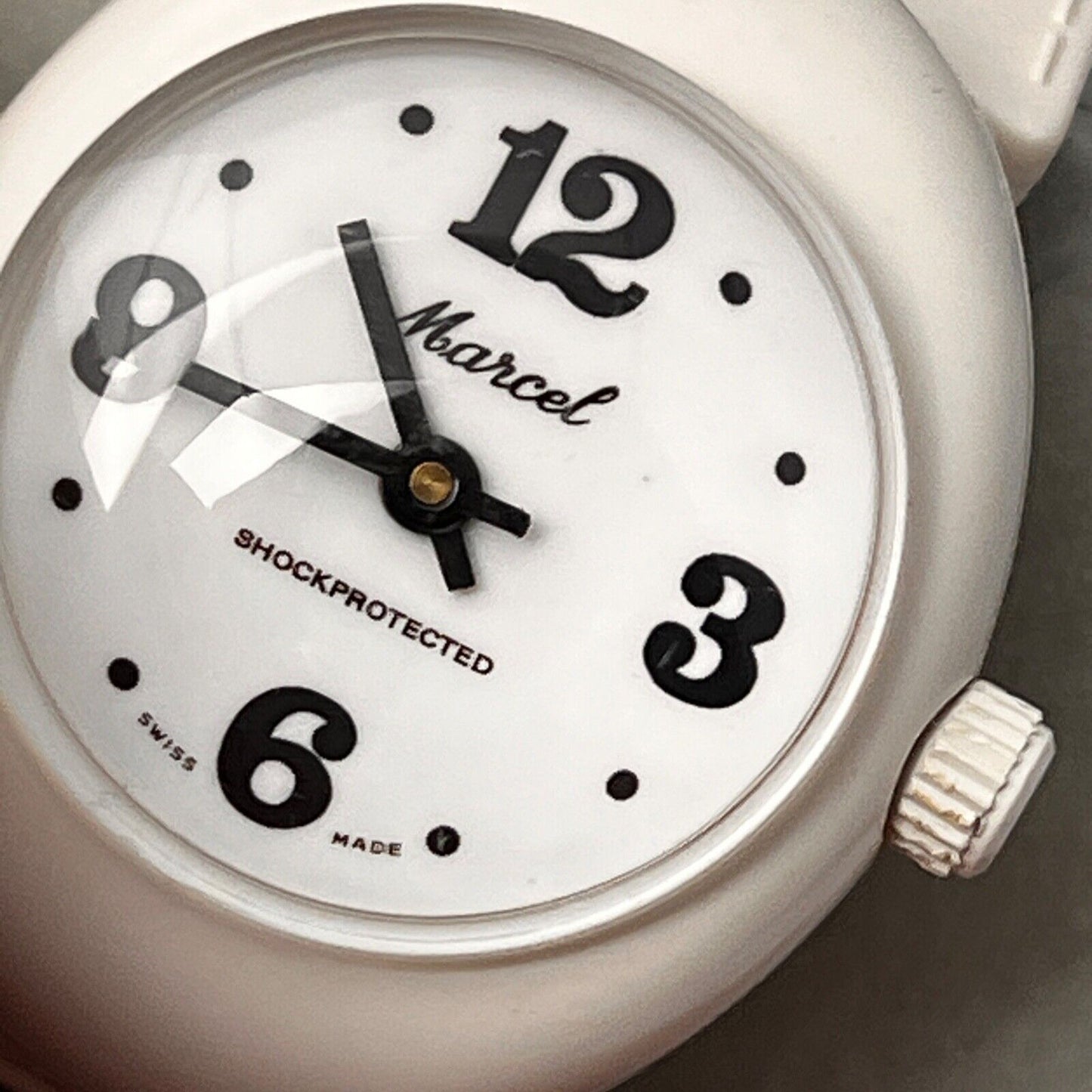 Marcel Swiss Made Watch Mechanical Movement Shock Proof Vintage Excellent Condit