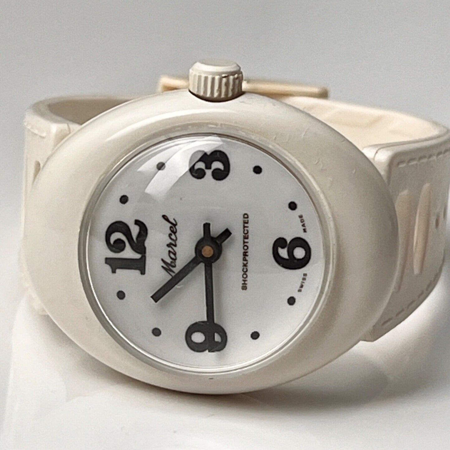 Marcel Swiss Made Watch Mechanical Movement Shock Proof Vintage Excellent Condit